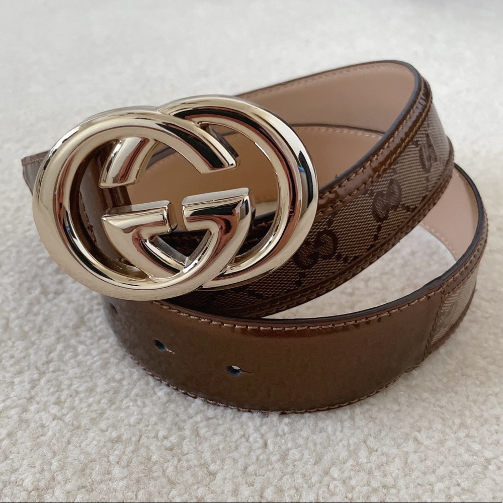 Gucci Patent Leather Belt _ Size 105